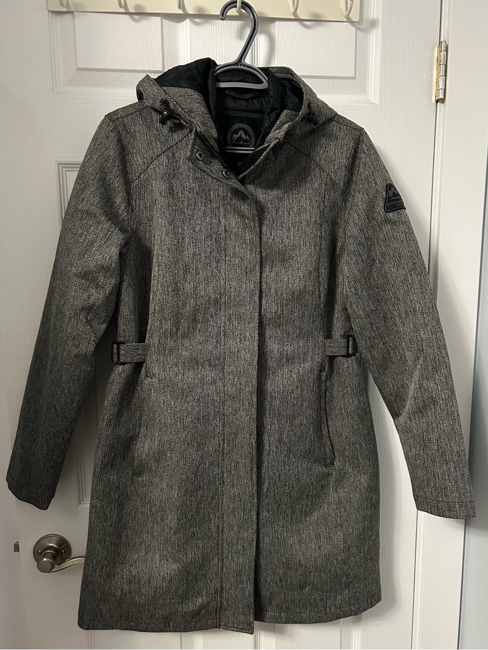 Women’s Hooded Ski Parka in Heather Gray